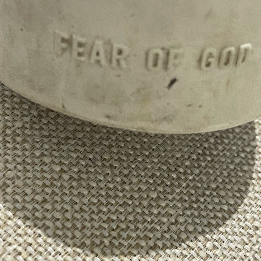 Fear of God Beige Canvas Slip-Ons - Picture 4 of 5